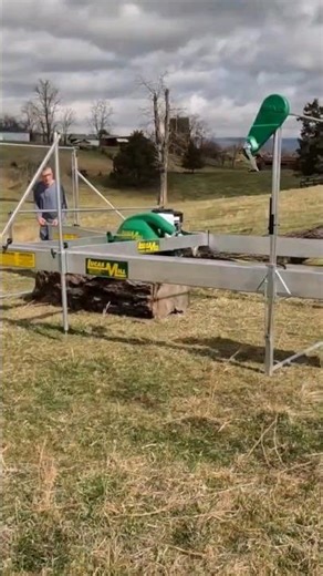 Setting up a Lucas portable sawmill!