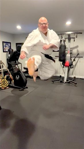 Joel Saltzman Doing Karate
