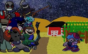 FNF - Splitathon but every turn another character sings it