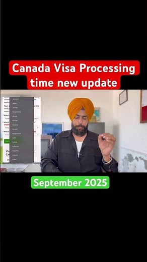 Canada Visa Processing time New update in September 2025 🇨🇦 #canadavisa #studyvisa