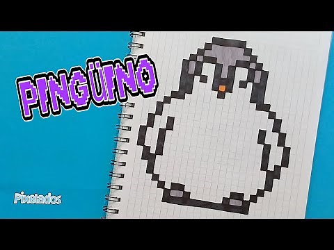 COMO DIBUJAR PINGÜINO PIXEL ART - PIXELADOS
