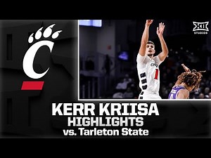 Kerr Kriisa Highlights vs. Tarleton State | 2025-26 Big 12 Men's Basketball