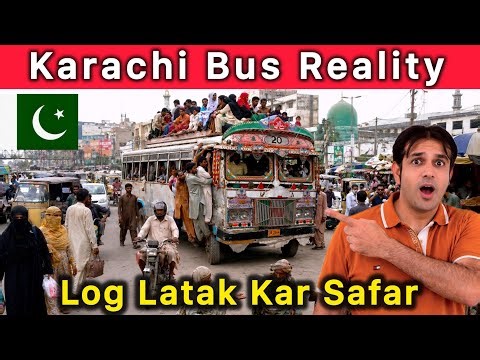 Karachi Bus Reality | Log Latak Ke Safar | Pakistan Local Bus