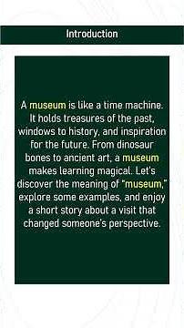 museum # Expand Your English Vocabulary