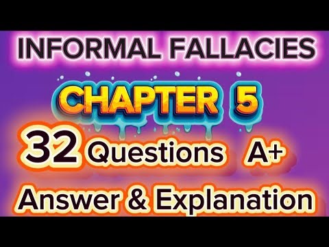 Chapter 5: Informal Fallacies | 32 Solved MCQs & Explanations