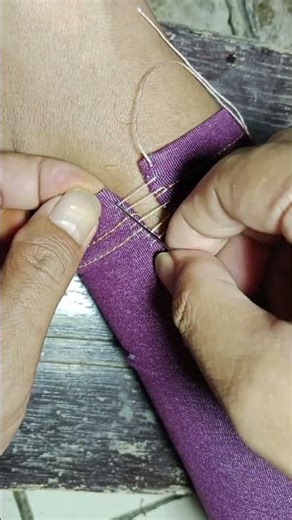 cara mudah jahit celana legging sobek lebar #sewing
