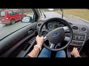 2006 Ford Focus Mk2 [1.6 100HP] |0-100| POV Test Drive #1553 Joe Black