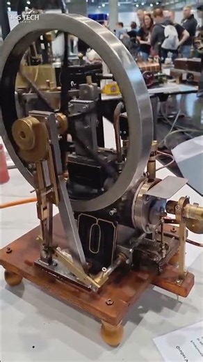 Mini Steam Engine Vintage Model Machine 🔥🚂 #shorts