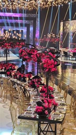 Tickled HOT PINK 💖! This vibrant wedding design proves that love is bold, bright, and oh-so-beautiful. | Fadi Fattouh