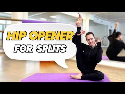 Middle Split Hip Opening | Gymnast Flexibility Exercises for Deeper Splits (4K)