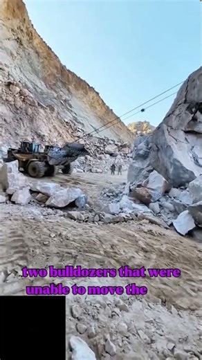two bulldozers that were unable to move the rock #shorts
