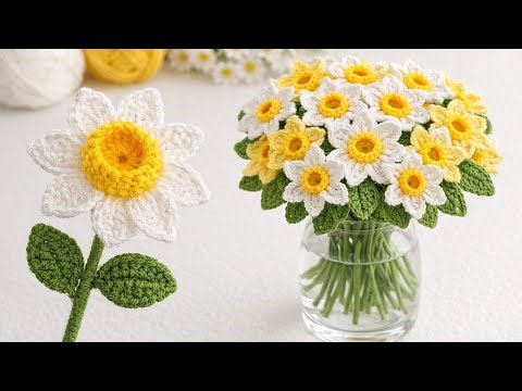 You Won’t Believe How Easy This Crochet Daisy Is! 🌼 Crochet Flower Tutorial