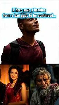 A hero save a heroine form a bad guys to be continued...