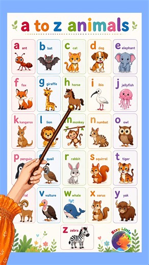 Animals alphabet song for children #staylittlechannel