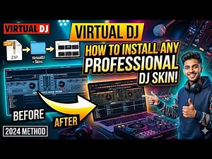 How to install any professional dj skin in virtual dj (full tutorial) watch till end !!