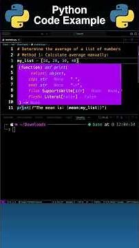 Calculate the Average of a List Using Python