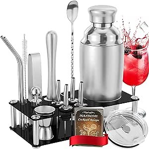 Drink Mixer, Cocktail Shaker Kit Martini Shakers, Drink Shakers Cocktail Stainless 16-Piece