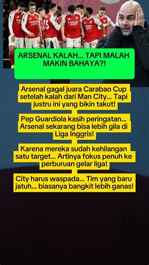 Kalah Di Final, Arsenal Justru Jadi Ancaman Serius Di Liga #shorts #football #beritabola