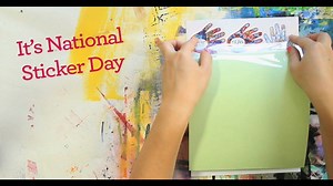 Celebrate National Sticker Day! Create your own custom stickers made with the ScanNCut2 and the Printable Sticker Kit. Print your favorite images, and then cut and create your own design stickers and labels! #NationalStickerDay | Brother Sews