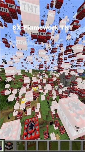 8X FLamework TNT EXPLOSION!! #minecraft