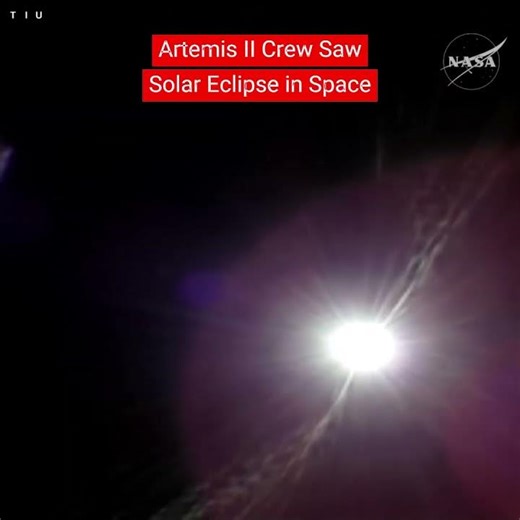 AMAZING ARTEMIS II SOLAR ECLIPSE FROM MOON #nasa #artemis2 #moon #space #universe #shorts