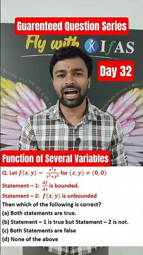 Function of Several Variables | Real Analysis | CSIR NET Maths & GATE Maths | IFAS