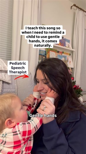 Pediatric Speech Therapist l Toddler Mom on Instagram: "Gentle hands don’t always come naturally, they’re learned Sing this simple song before you need it so the words come back when emotions run high. 🎶 gentle hands, gentle hands nice and soft, nice and soft hands are for clapping hands are for patting hands are for waving wave hello, wave goodbye 🎶"