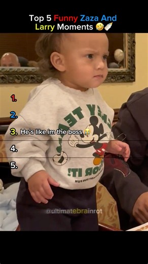 Top 5 Funny Zaza And Larry Moments (Zaza Is So Unpredictable!) 🤣🍼