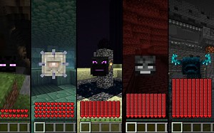 Redditor shows Warden's health bar comparison in Minecraft 1.19