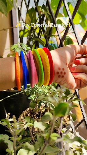 DIY Colorful Bangles✨ #shorts #diy #youtubeshorts #viralshorts #trendingshorts #shortsvideo #yt