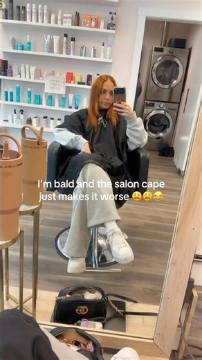 I need a stylist to create a cuter kind of salon cape ok?! 😅😅💀