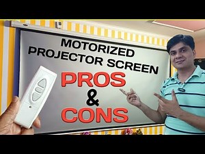Motorized Projector Screen Pros and Cons | Must watch before buy