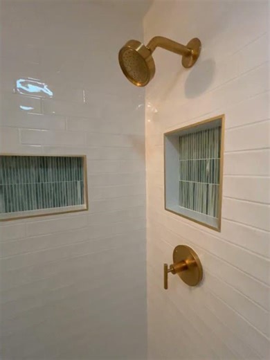 Bathroom remodel glass shower completed
