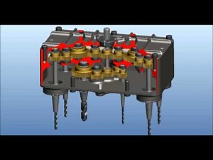 Pro/E WF5 Two Levels Drill Head assembly and animation.rmvb