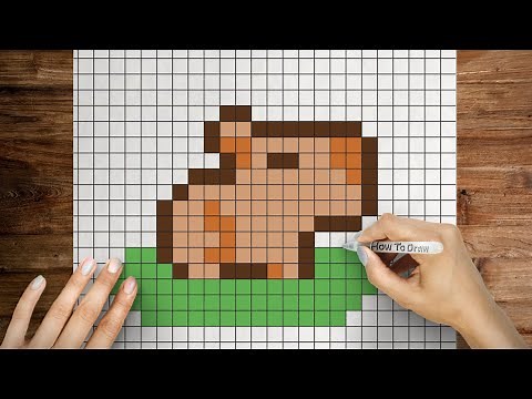How to draw pixel Capybara | What to draw when bored