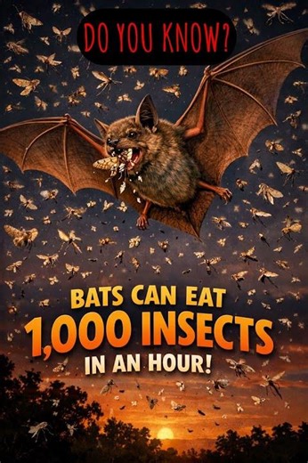 Bats Can Eat 1000 Insects in 1 Hour 😱 Nature’s Mosquito Killers