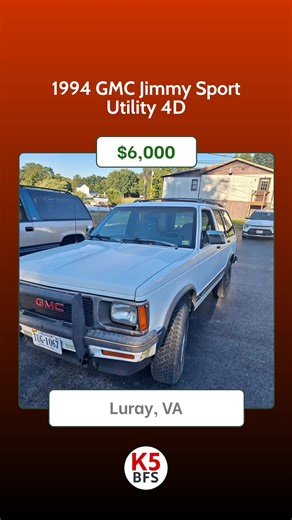 New Listings on Blazer For Sale! 1.) 1977 GMC Jimmy High Sierra located in South Gate, CA – Asking $17,000 2.) 1994 GMC Jimmy Sport Utility 4D located in Luray, VA – Asking $6,000 3.) 1985 Chevrolet K5 Blazer Silverado located in Cowpens, SC – Asking $6,000 4.) 1990 Chevy Blazer K5 4X4 350 Engine located in South El Monte, CA – Asking $13,500 To get more info on these vehicles and see more, visit the K5 Blazer / Jimmy only marketplace on our website. #k5blazer #k5blazerforsale #chevyk5blazer #ch