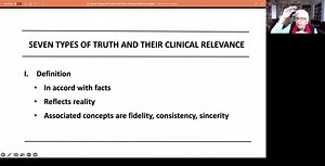 Seven Types of Truths and their Clinical Relevance