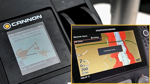 This short video will show you how to pair your Cannon Optimum Downrigger to a Humminbird HELIX to access downrigger controls and features from your fish finder. #CannonDownriggers | Cannon