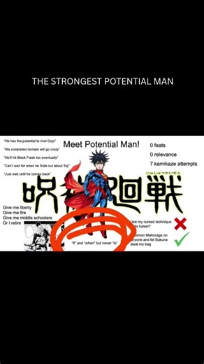Megumi fushiguro aka potential man