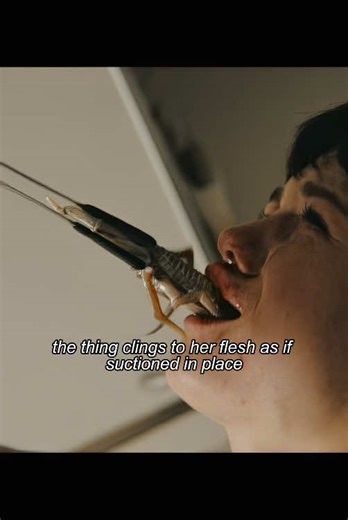 The girl tried hard to pick out the scorpion that got into her throat. #movie #fyp #film #usa