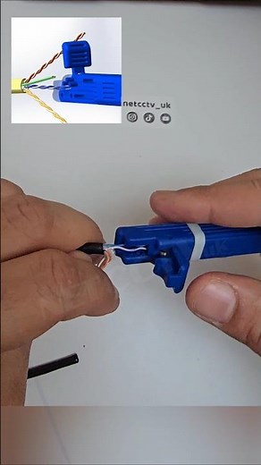 network cables ready with the netcctv UK Cat5e, Cat6, and Cat7 cable stripper and straightener!