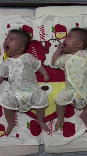 Both Twins Started Crying at the Same Time 😭