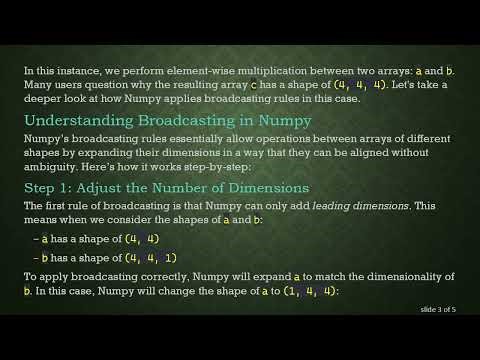 Understanding Broadcasting Rules in Numpy: Why Shapes Change