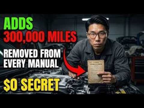 Japanese Secret Engine Break-In Adds 300,000 Miles — Removed From Every Western Manual