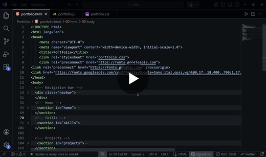 #webdevelopment #frontenddevelopment #html #css #javascript #portfolioproject #learninginpublic | Dhinesh Kumar R S