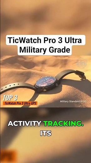 LINK IN BIO👉(No-25)Unbreakable Smartwatch? TicWatch Pro 3 Ultra Military Grade