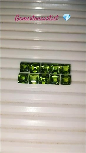 peridot square shape #gemsstoneartist #precious #art #astrology #jewellery