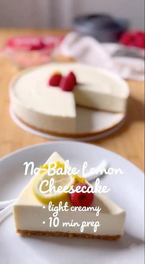 No-Bake Lemon Cheesecake in 10 Minutes!