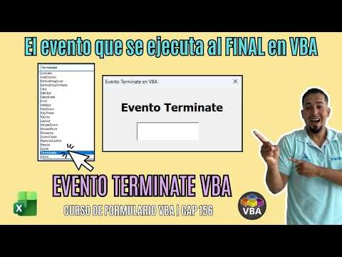 Evento Terminate en VBA Excel: Ejecuta Código al Cerrar un UserForm Cap 156 #sepamosexcelvba #vba